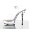 Pleaser ALLURE-608 Transparent Steel Heeled Sandals