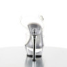 Pleaser ALLURE-608 Transparent Steel Heeled Sandals