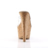 Pleaser BEAU-601 Cork Platform Heeled Wedge Mules Women