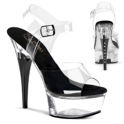 Pleaser CAPTIVA-608 Black Insole High Heels Platform Shoes