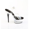 Pleaser CAPTIVA-608 Black Insole High Heels Platform Shoes