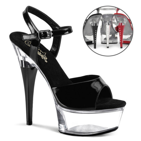 Pleaser CAPTIVA-609 Clear Platform High Heeled Shoes
