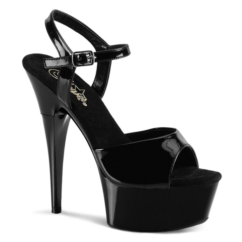 Pleaser CAPTIVA-609 Black Patent High Heeled Shoes Women Pleaser CAPTIVA-609 Black Patent High Heeled Shoes Women