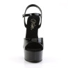 Pleaser CAPTIVA-609 Black Patent High Heeled Shoes Women