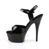Pleaser CAPTIVA-609 Black Patent High Heeled Shoes Women