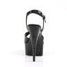 Pleaser CAPTIVA-609 Black Patent High Heeled Shoes Women