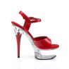 Pleaser CAPTIVA-609 Red Patent High Heeled Women Shoes