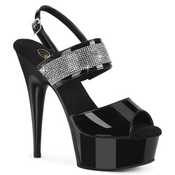Pleaser DELIGHT-639 Patent Platform High Heels Sandals