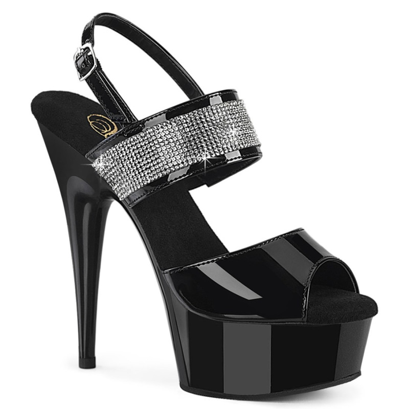Pleaser DELIGHT-639 Patent Platform High Heels Sandals Pleaser DELIGHT-639 Patent Platform High Heels Sandals
