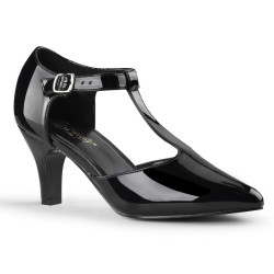 Pleaser Pink Label DIVINE-415 Patent D'orsay Pumps Men