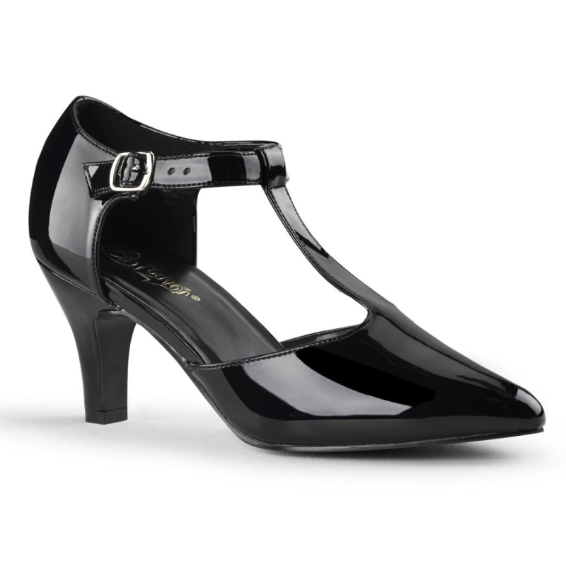 Pleaser Pink Label DIVINE-415 Patent D'orsay Pumps Men Pleaser Pink Label DIVINE-415 Patent D'orsay Pumps Men