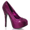 Bordello TEEZE-06R Purple Satin Strass Sale Women