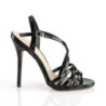 Pleaser AMUSE-13 Black High Heels Summer Sandals Women