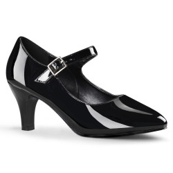 Pleaser Pink Label DIVINE-440 Black Patent Pumps Men