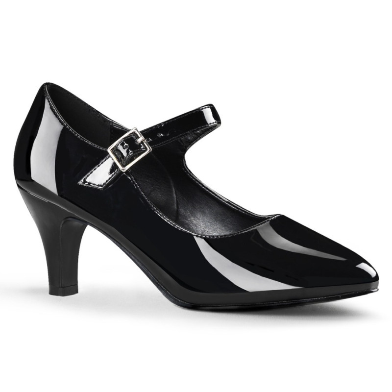 Pleaser Pink Label DIVINE-440 Black Patent Pumps Men Pleaser Pink Label DIVINE-440 Black Patent Pumps Men