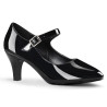 Pleaser Pink Label DIVINE-440 Black Patent Pumps Men