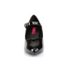 Pleaser Pink Label DIVINE-440 Black Patent Pumps Men