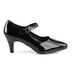 Pleaser Pink Label DIVINE-440 Black Patent Pumps Men