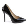 Pleaser AMUSE-20 Patent Pointed Toe Stiletto Pumps