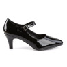 Pleaser Pink Label DIVINE-440 Black Patent Pumps Men