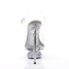 Pleaser ECLIPSE-608 Clear Stiletto Spike Heeled Sandals
