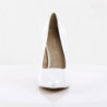 Pleaser AMUSE-20 White Pointed Toe Stiletto Pumps