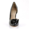 Pleaser AMUSE-22 Black Patent D'Orsay Stiletto Pumps