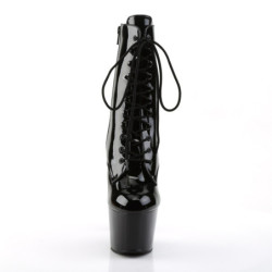 Pleaser ADORE-1020 Black Patent High Heeled Ankle Boots