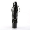 Pleaser ADORE-1020 Black Patent High Heeled Ankle Boots