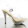 Fabulicious ELEGANT-408 Gold High Heeled Sandals Women