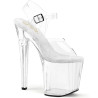 Pleaser ENCHANT-708 Clear Platform High Heeled Pole Shoes