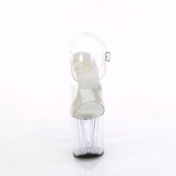 Pleaser ENCHANT-708 Clear Platform High Heeled Pole Shoes