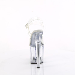 Pleaser ENCHANT-708 Clear Platform High Heeled Pole Shoes