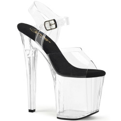 Pleaser ENCHANT-708 Black Insole High Heeled Pole Shoes