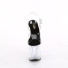 Pleaser ENCHANT-708 Black Insole High Heeled Pole Shoes