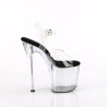 Pleaser ENCHANT-708 Black Insole High Heeled Pole Shoes