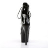 Pleaser ADORE-1020 Black Patent High Heeled Ankle Boots