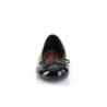 Pleaser Pink Label ANNA-01 Black Patent Ballerinas Men