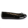 Pleaser Pink Label ANNA-01 Black Patent Ballerinas Men