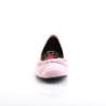 Pleaser Pink Label ANNA-01 Rose Patent Ballerinas Men