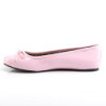Pleaser Pink Label ANNA-01 Rose Patent Ballerinas Men