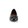 Pleaser Pink Label ANNA-01 Black Vegan Ballerinas Men