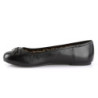 Pleaser Pink Label ANNA-01 Black Vegan Ballerinas Men