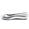 Pleaser Pink Label ANNA-01 Silver Metallic Ballerinas Men