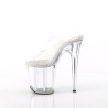 Pleaser FLAMINGO-802 Transparent High Heeled Mules