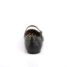 Pleaser Pink Label ANNA-02 Black Vegan Ballerinas Men