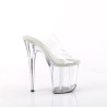 Pleaser FLAMINGO-802 Transparent High Heeled Mules