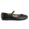 Pleaser Pink Label ANNA-02 Black Vegan Ballerinas Men