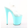 Pleaser FLAMINGO-808 Baby Blue Platform Pole Dance Shoes