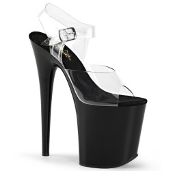 Pleaser FLAMINGO-808 Black Platform Pole Dance Shoes